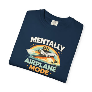 Airplane Shirt, Mentally on Airplane Mode Travel Shirt for Aviation Lovers