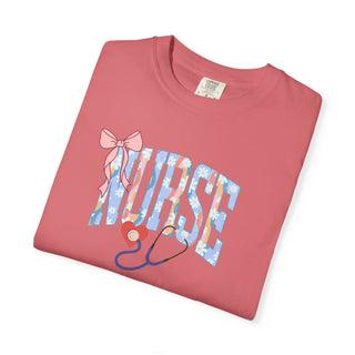 Floral Nurse Shirt, Girly Nurse Tee, RN LPN Shirt,  NICU ER Shirt,  School Nurse, New Nurse Gift