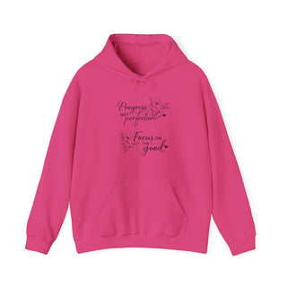 Progress Not Perfection Focus on the Good Floral Hoodie Gift