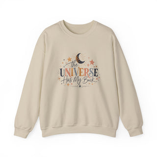 The Universe Has My Back Sweatshirt, Celestial Motivational Crewneck Gift