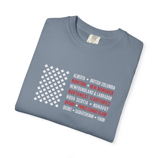 Canadian Maple Leaf Flag Shirt Unisex Heavyweight Cotton Canada Souvenir Tee