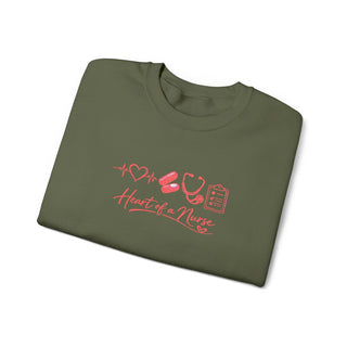 Heart of a Nurse Sweatshirt, Nurse Life Crewneck, RN Gift for Healthcare Workers