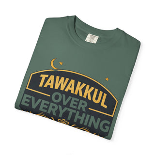 Tawakkul Over Everything Shirt, Islamic Faith Quote Graphic Tee