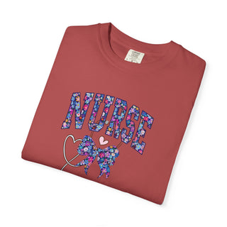 Floral Nurse Shirt Girly Nurse Tee RN LPN Shirt Stethoscope Nurse Shirt NICU ER Shirt School Nurse Shirt New Nurse Gift