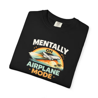 Airplane Mode Shirt Vintage Sunset Aviation Graphic Tee Unisex Travel Gift