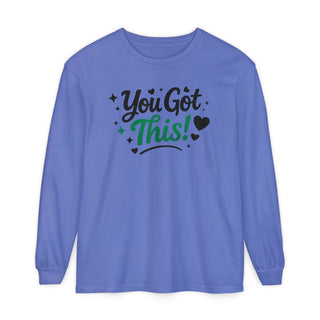 You Got This Long Sleeve Shirt – Motivational Quote Tee, Positive Affirmation Shirt, Trendy Typography Top