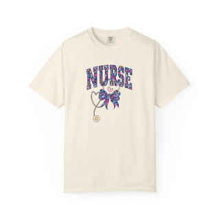 Floral Nurse Shirt Girly Nurse Tee RN LPN Shirt Stethoscope Nurse Shirt NICU ER Shirt School Nurse Shirt New Nurse Gift