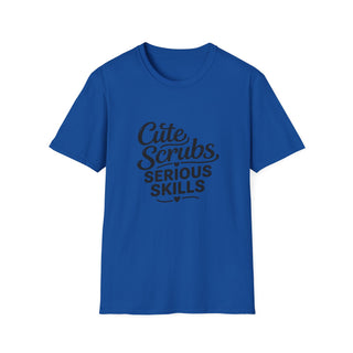 Cute Scrubs Serious Skills Shirt, Funny Nurse Tee, Healthcare Worker Gift