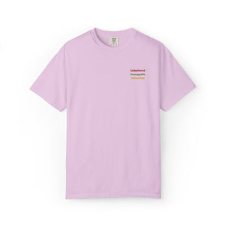 Unbothered Unstoppable Unmatched Embroidered Minimalist Tee