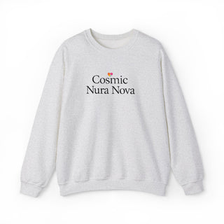 Cosmic Nura Nova Crewneck Sweatshirt, Minimal Aesthetic Graphic Pullover