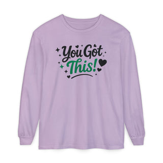 You Got This Long Sleeve Shirt – Motivational Quote Tee, Positive Affirmation Shirt, Trendy Typography Top