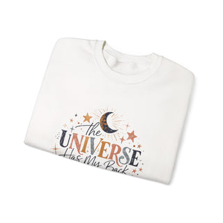 The Universe Has My Back Sweatshirt, Celestial Motivational Crewneck Gift