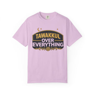 Tawakkul Over Everything Shirt, Islamic Faith Quote Graphic Tee