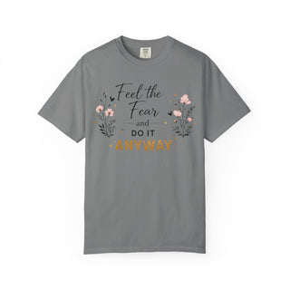 Feel the Fear and Do It Anyway Gold Motivational Quote Hoodie Shirt