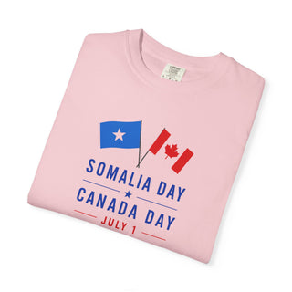 Somalia Day Canada Day Shirt, July 1 Dual Flag Tee, Two Nations One Day One Celebration, Somali Canadian Pride Gift