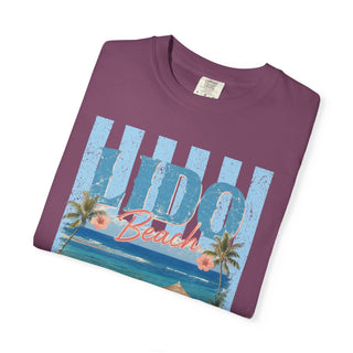 Vintage Lido Beach Tshirt – Garmentdyed Coastal Graphic Retro Design