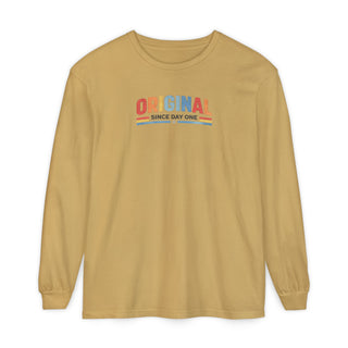Original Since Day One Long Sleeve Tee – Birthday Gift Idea, Retro Style Shirt, Funny Unique Present