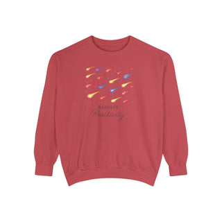 Radiate Positivity Sweatshirt, Inspirational Positive Vibes Crewneck Gift