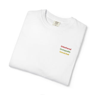 Unbothered Unstoppable Unmatched Embroidered Minimalist Tee