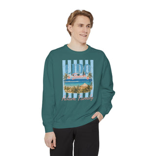 Vintage Beach Sweatshirt – Garmentdyed Palm Tree Coastal Crewneck