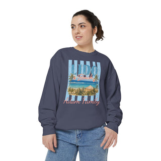 Vintage Beach Sweatshirt – Garmentdyed Palm Tree Coastal Crewneck
