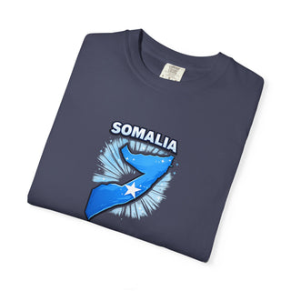 Somalia Map Flag Shirt, Somali Pride T-Shirt, Vintage Somalia Star Design, Somali Heritage Gift, Africa Country Patriotic Tee