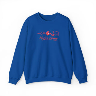 Heart of a Nurse Sweatshirt, Nurse Life Crewneck, RN Gift for Healthcare Workers