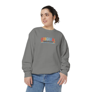 Vintage Graphic Sweatshirt – Garment Dyed Relaxed Fit Crewneck Original Since Day One Sweatshirt