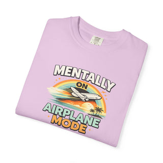 Airplane Shirt, Mentally on Airplane Mode Travel Shirt for Aviation Lovers