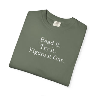 Motivational Quote Shirt Gift for DIY Makers Problem Solvers Comfort Colors Heavyweight Tee
