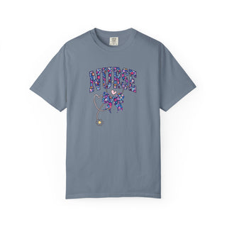 Floral Nurse Shirt Girly Nurse Tee RN LPN Shirt Stethoscope Nurse Shirt NICU ER Shirt School Nurse Shirt New Nurse Gift