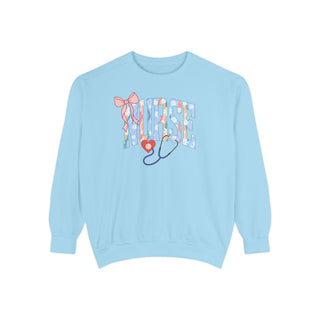 Heart of a Nurse Floral Sweatshirt | RN LPN Nurse Gift | Pediatric, Cardiac, NICU & School Nurse Shirt