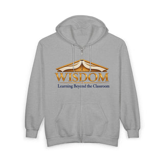 Teacher Hoodie Fullzip Comfort Featuring Wisdom Graphic Front and Inspiring Quote Back Classic Fit