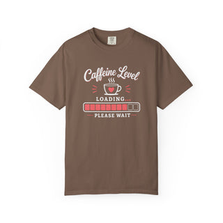 Caffeine Level Loading Shirt, Funny Coffee Lovers Tee, Retro Coffee Shirt