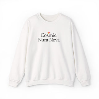 Cosmic Nura Nova Crewneck Sweatshirt, Minimal Aesthetic Graphic Pullover