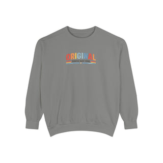 Vintage Graphic Sweatshirt – Garment Dyed Relaxed Fit Crewneck Original Since Day One Sweatshirt