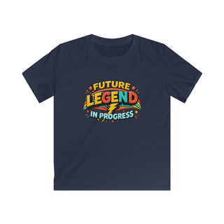 Future Legend in Progress Boys Shirt Cool Retro Lightning Tee