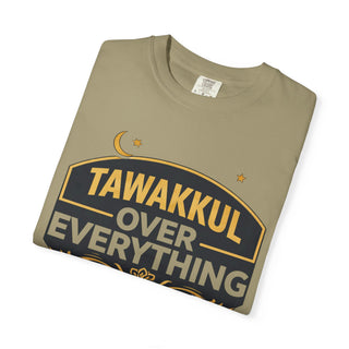 Tawakkul Over Everything Shirt, Islamic Faith Quote Graphic Tee