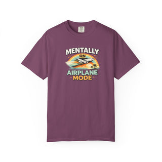 Airplane Mode Shirt Vintage Sunset Aviation Graphic Tee Unisex Travel Gift