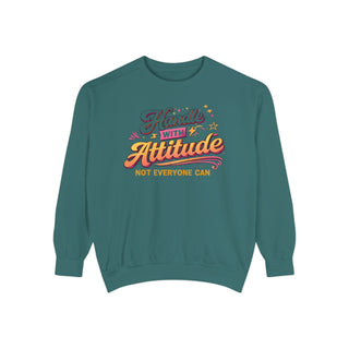 Handle With Attitude Sweatshirt Bold Graphic Crewneck Confident Style