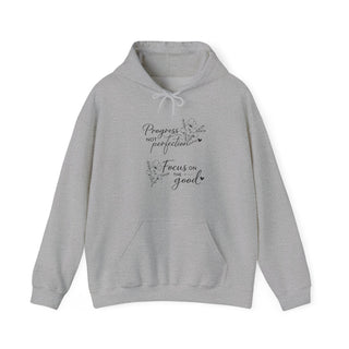 Progress Not Perfection Focus on the Good Floral Hoodie Gift