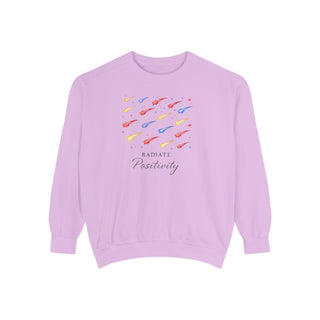 Radiate Positivity Sweatshirt, Inspirational Positive Vibes Crewneck Gift