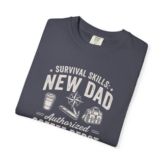 New Dad Survival Skills Tee | Authorized Coffee Depot Shirt (Est. 2026)
