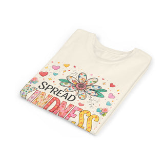 Spread Kindness Girls T-Shirt – Cute Floral Positive Kids Tee
