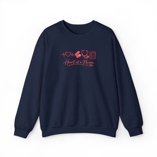Heart of a Nurse Sweatshirt, Nurse Life Crewneck, RN Gift for Healthcare Workers