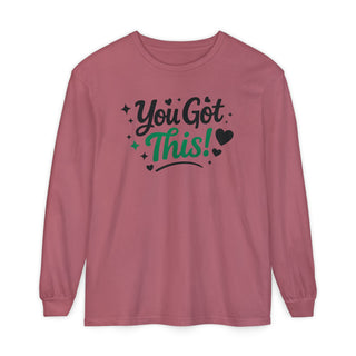 You Got This Long Sleeve Shirt – Motivational Quote Tee, Positive Affirmation Shirt, Trendy Typography Top
