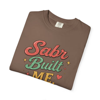 Sabr Built Me Shirt Inspirational Faith Gift Motivational Retro Graphic Tee