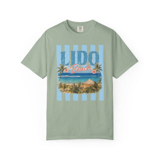 Lido Beach Vintage Coastal Graphic Tee Tropical Beach Vacation Shirt Retro Summer Travel T-Shirt Palm Tree Ocean Graphic Tee Africa Beach Lover Gift