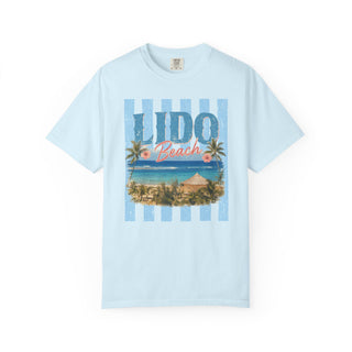 Lido Beach Vintage Coastal Graphic Tee Tropical Beach Vacation Shirt Retro Summer Travel T-Shirt Palm Tree Ocean Graphic Tee Africa Beach Lover Gift
