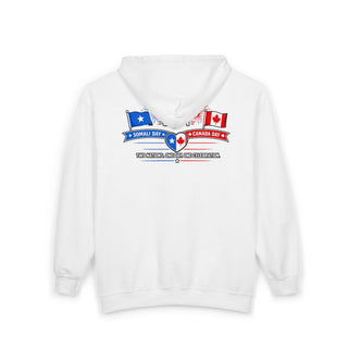 Two Nations One Day One Celebration Hoodie, Somalia Day Canada Day July 1 Gift, 1st of July Crew Hoodie, Somali Canadian Pride Sweatshirt